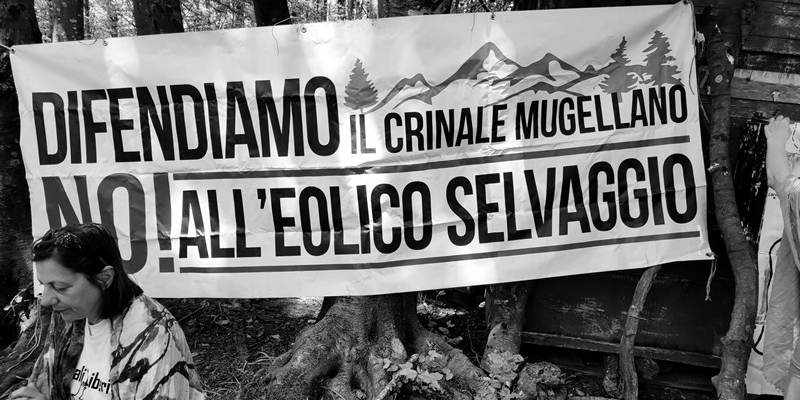 Marcia del Comitato Crinali liberi in difesa del Monte Giogo di Villore, Appennino Mugellano