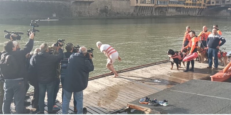 Il pontile andato perduto è quello del tuffo di Capodanno di Eugenio Giani
