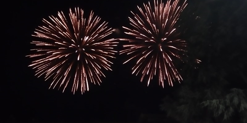Fuochi artificio a Rufina