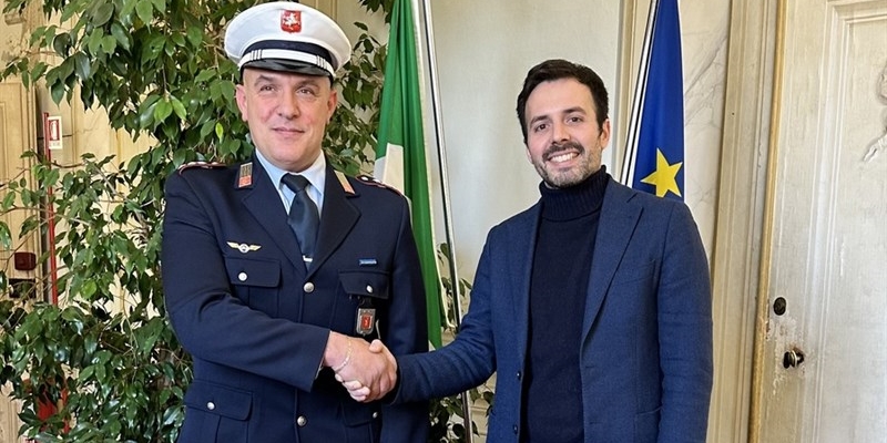 Il sindaco e il nuovo comandante dei Vigili Urbani
