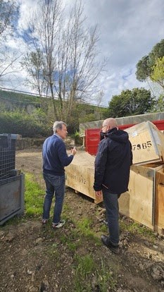 Un momento del sopralluogo