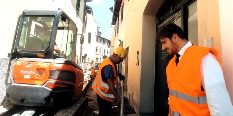 Il sindaco Ciappi verifica i lavori