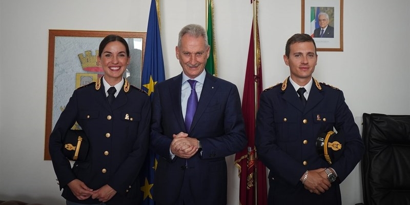 I due nuovi funzionari della Polizia di Stato