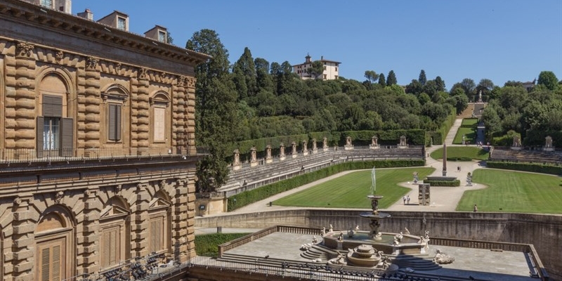Il giardino di Boboli visto dagli Uffizi