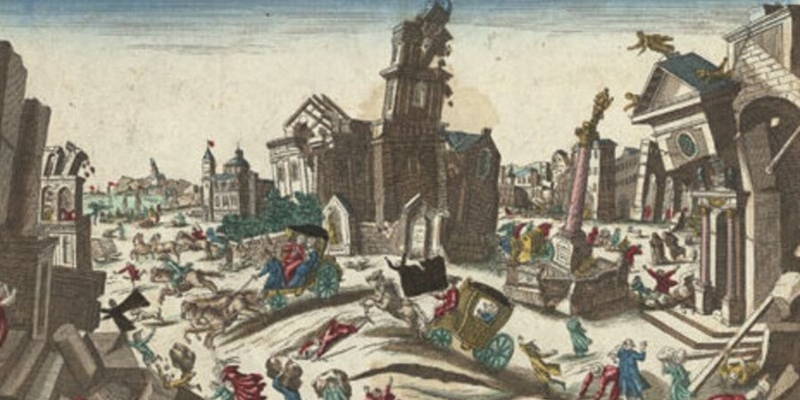1783 - Terremoto in Calabria in un'antica incisione