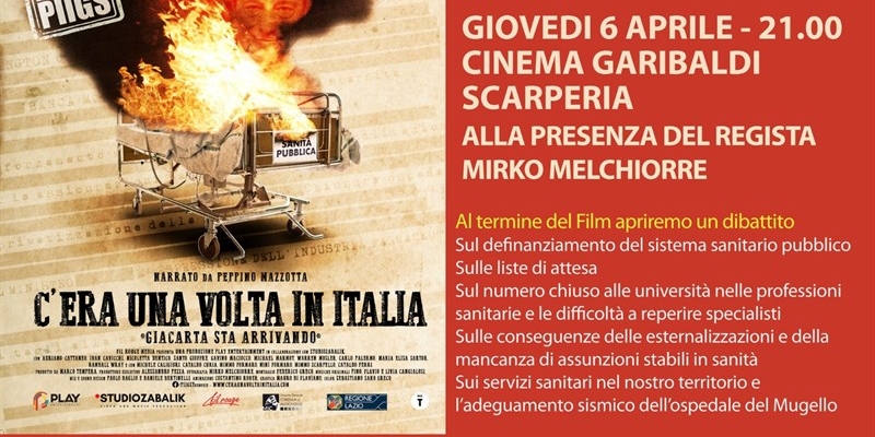“C’era una volta in Italia, Giacarta stà arrivando”, proiezione film a dibattito.