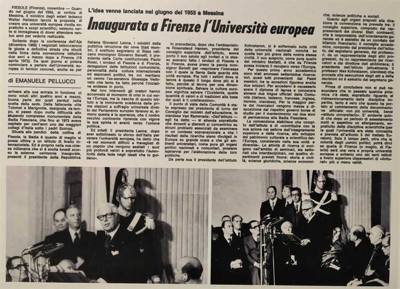 Inaugurazione dell'università europea