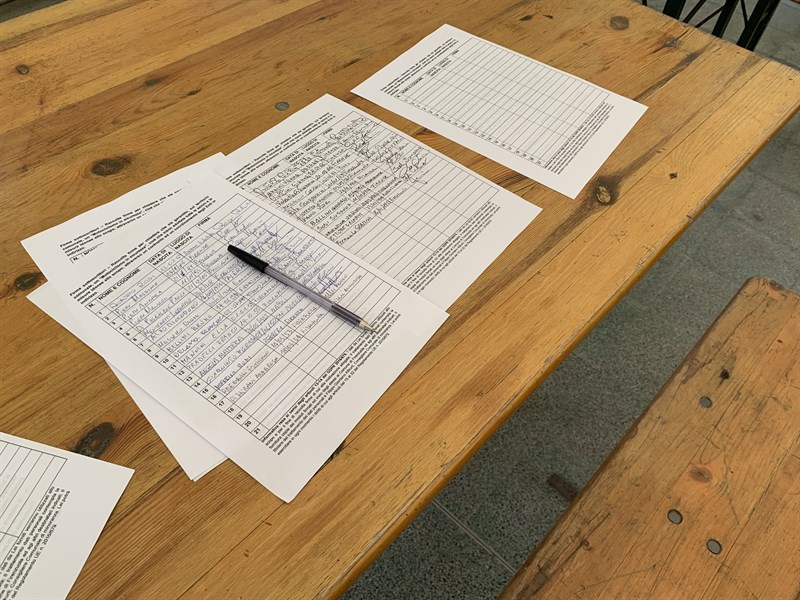 il sit-in a Pietramala