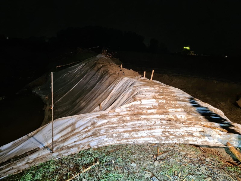 Una foto dell'intervento