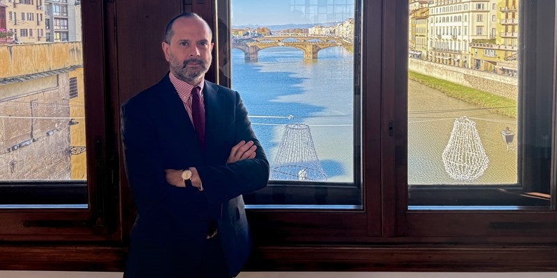 Il direttore Verde nel corridoio vasariano