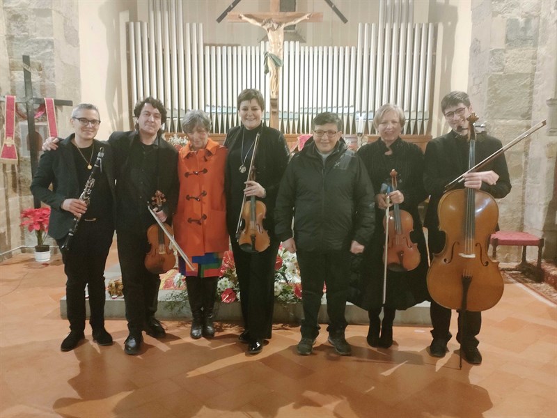 Il Quintetto della Camerata dè Bardi dopo il concerto