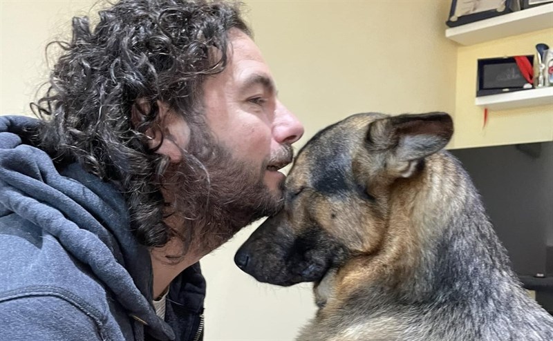 Marley col suo "papi"