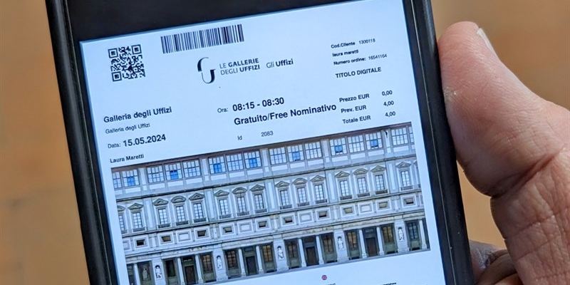 Biglietto digitale per gli Uffizi