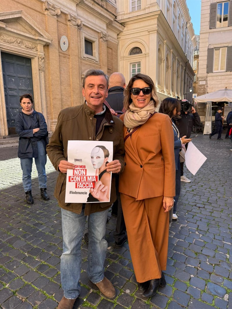 Un momento del flash mob