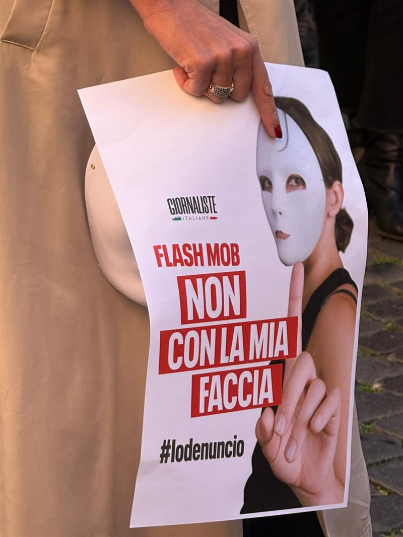 Un momento del flash mob