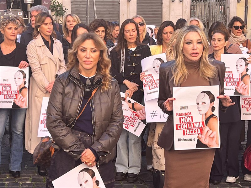 Un momento del flash mob