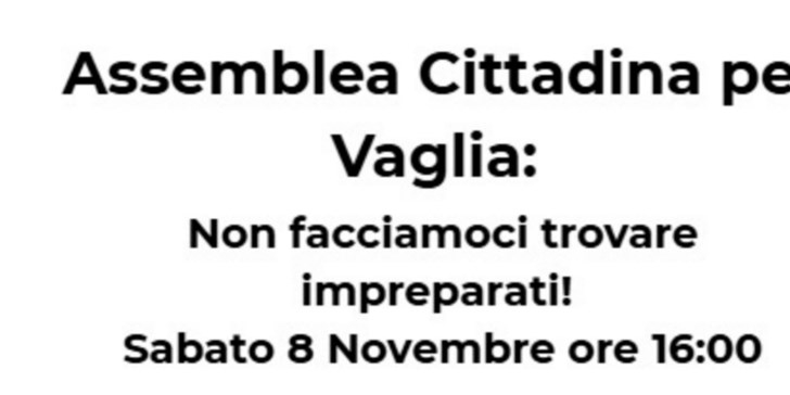 Vaglia, assemblea cittadina per la sicurezza e i trasporti: l’appuntamento è sabato 8 novembre