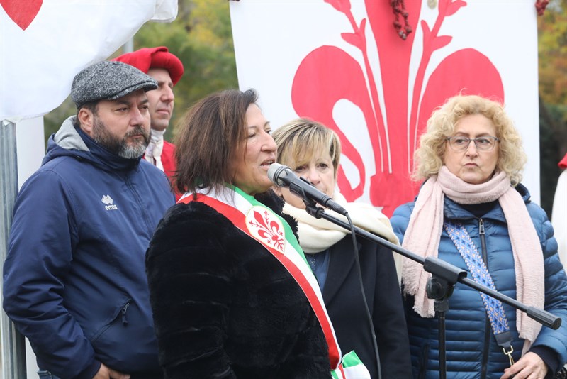 La cerimonia d'intitolazione