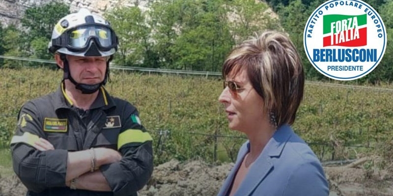 Alluvione, il sopralluogo dell' On. Erica Mazzetti (FI) alla discarica su Rio Rovigo a Palazzuolo