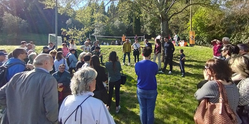 Riqualificata l’area verde del pallaio a Caldine. Inaugurato lo “spazio intergenerazionale”