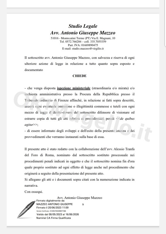 documenti Mostro di Firenze