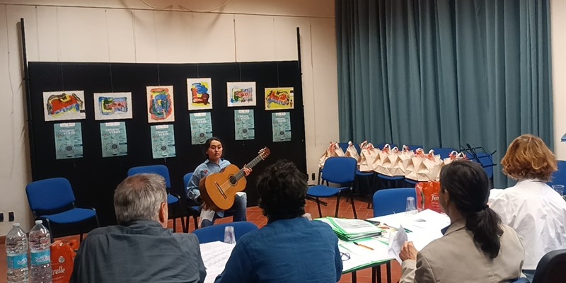 Aurora durante la prova