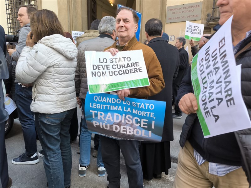 Un momento del presidio