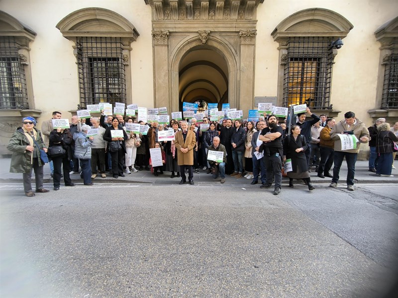 Un momento del presidio