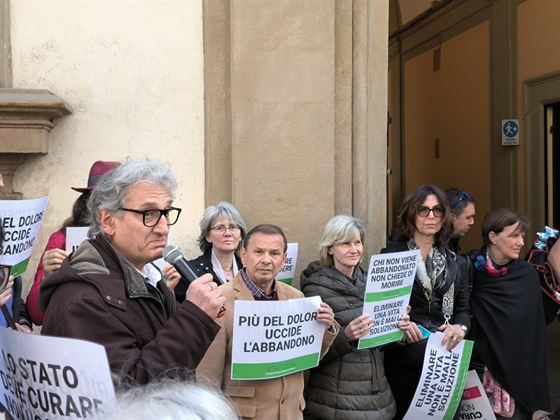 Un momento del presidio