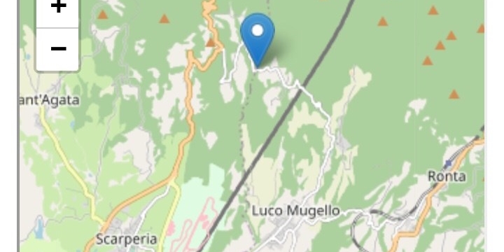 Scossa di terremoto in zona Grezzano - Scarperia. Magnitudo 2.7, avvertita dai lettori