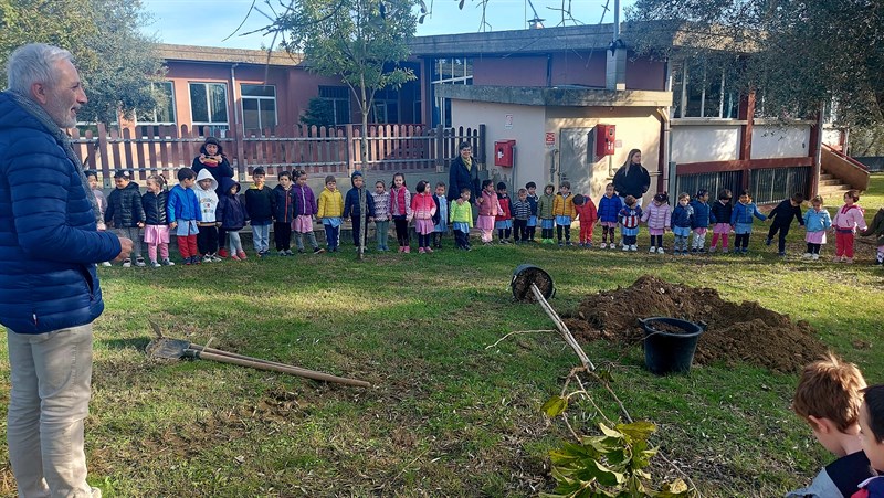 Festa alla scuola dell’infanzia di San Vito: piantati dodici nuovi alberi in occasione di Autumnia