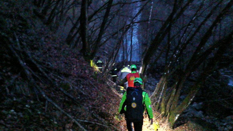 Soccorso alpino in azione