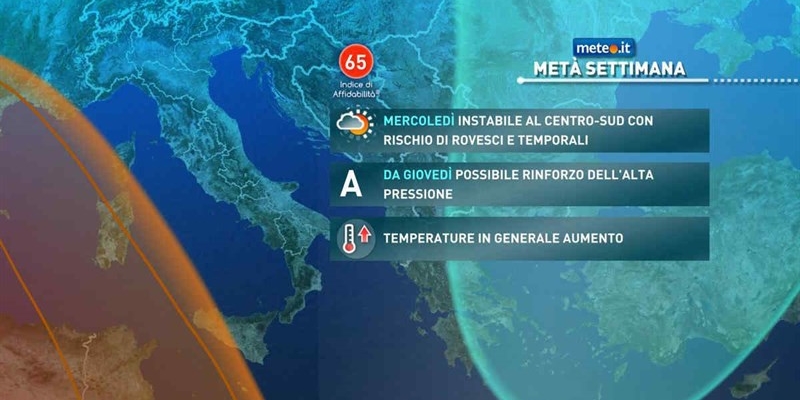 La previsioni meteo