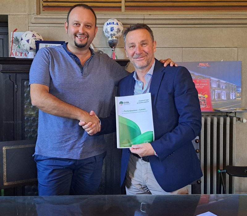 Il Sindaco Omoboni ha firmato la proposta CISL
