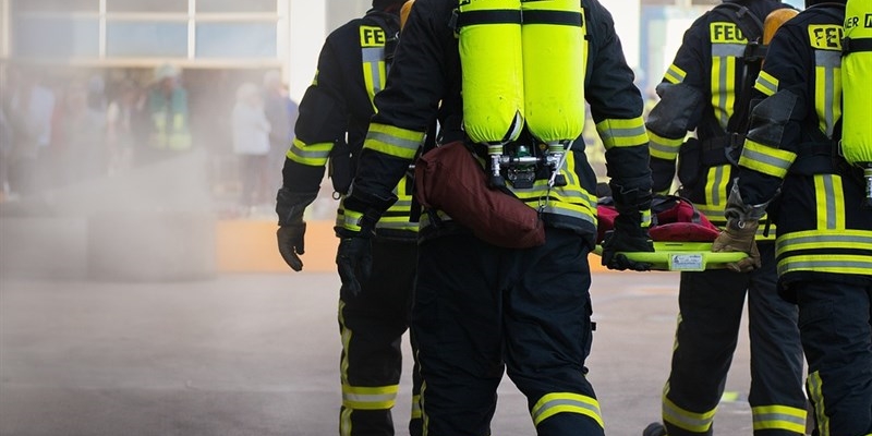 Vigili del fuoco in azione