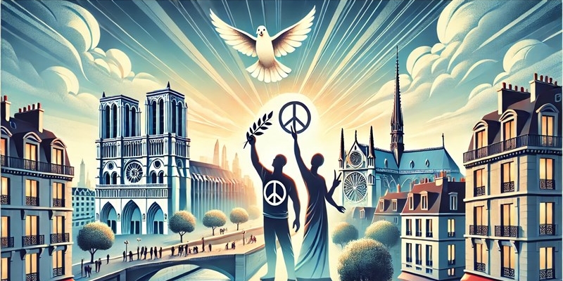 Notre Dame simbolo di pace