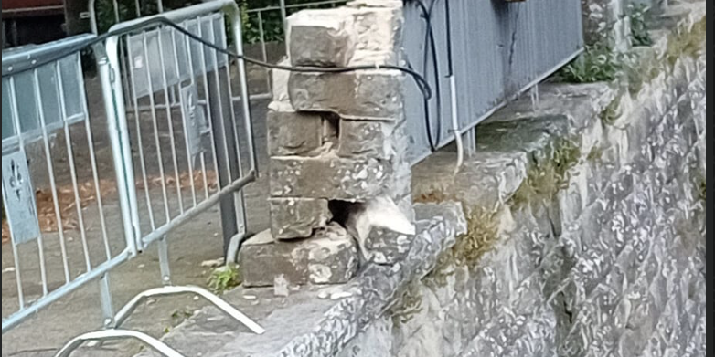 La spalletta crollata