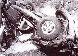 13 settembre 1982, così è ridotta l'auto della principessa Grace Kelly dopo il volo nella scarpata