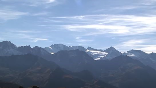 le montagne in cui si trovava il bivacco