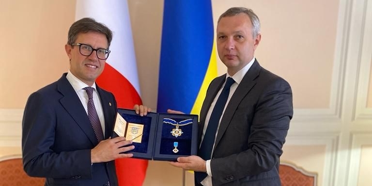 Il sindaco Nardella riceve la medaglia dell’Ordine del principe Yaroslav il saggio