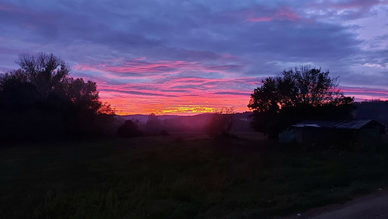 Il tramonto visto da Luco
