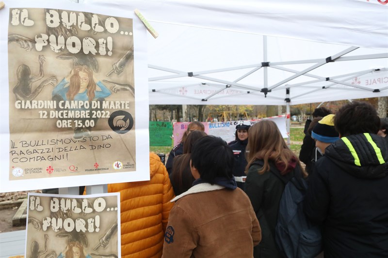 Un momento della giornata anti bullismo