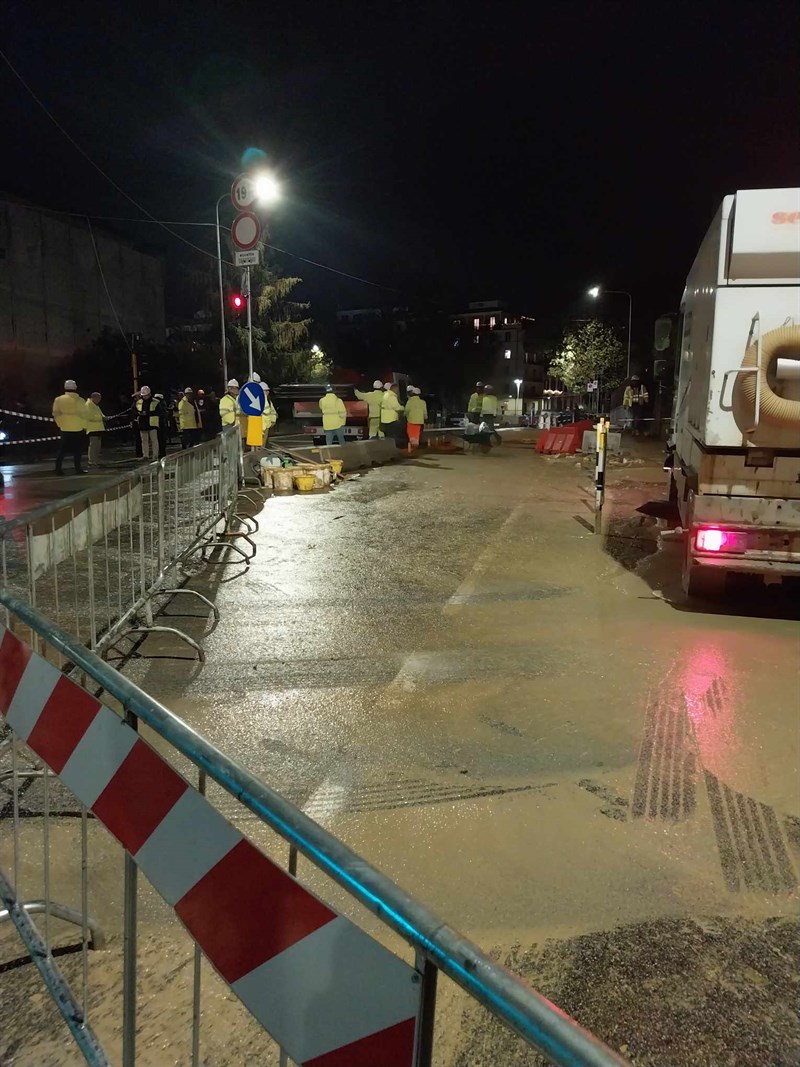 Ponte al Pino nel fango