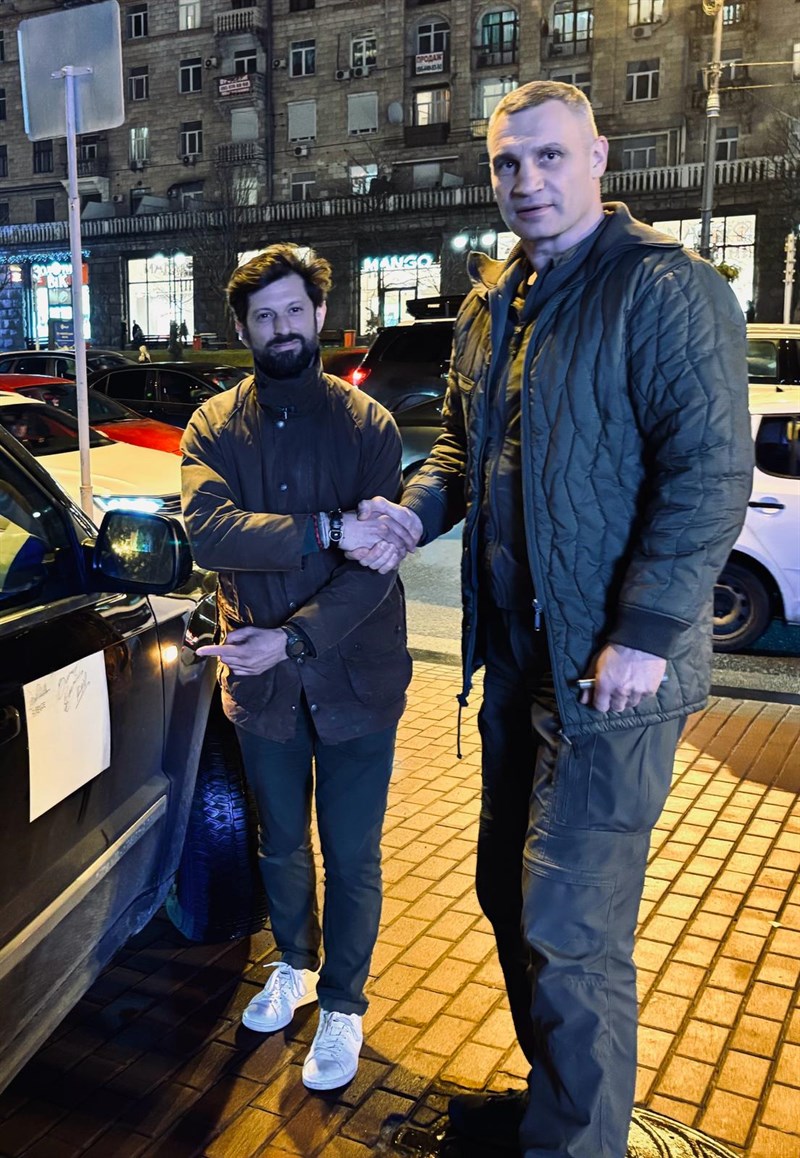 Celesti con il Sindaco di Kyiv Vitalij Klyčko