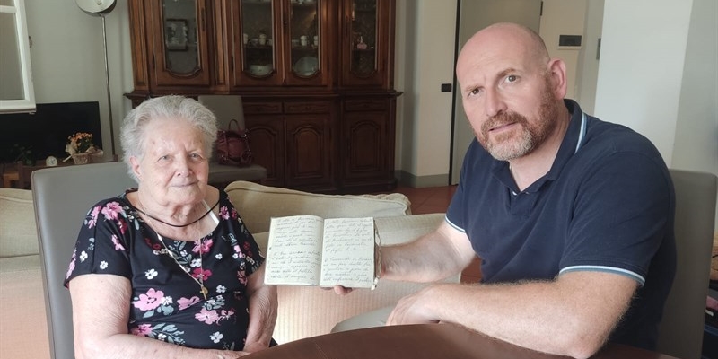 Tosca Bertoni e il sindaco Baroncelli