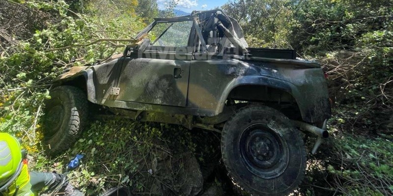 Il defender nella scarpata