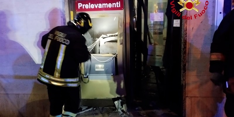 Colpo al bancomat di Compiobbi