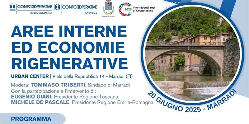 Aree interne ed economie rigenerative Confcooperative Toscana ed Emilia Romagna