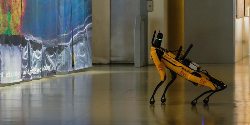 Il modello di "cane robot" preeszntato all' ETE Earth Technology Expo, alla Fortezza da Basso
