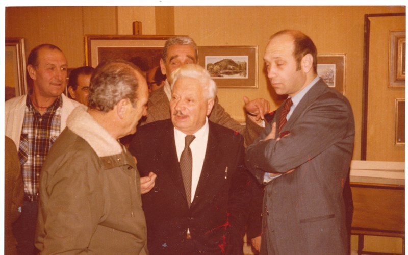 Anno 1975, un giovane Corrado Marsan con Rutilio Muti 